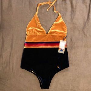 Aviator Nation Velvet Rocker Swimsuit